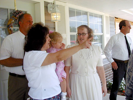 11 Olivia Birley with Branch President Gibson and Family, James Gleckler