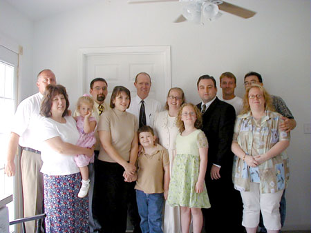 51 RO Wedding, Post Wedding Pictures at Home, Robin and Olivia Birley with Guests (6)