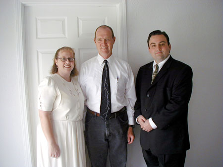 55 RO Wedding, Post Wedding Pictures at Home, Robin and Olivia Birley with James Gleckler (1)