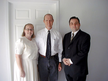 56 RO Wedding, Post Wedding Pictures at Home, Robin and Olivia Birley with James Gleckler (2)