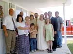 50 RO Wedding, Post Wedding Pictures at Home, Robin and Olivia Birley with Guests (5)